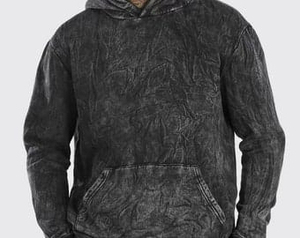 Custom 3D Print Acid <b>Wash</b> Distress Embroidery Hoodie Heavyweight Cotton French Terry Oversized Men's Hoodies - Product Image 3