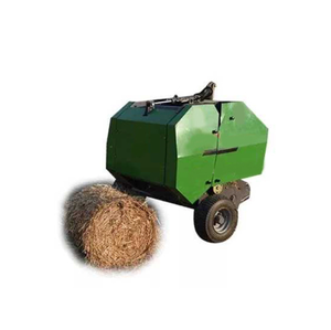 Nouvelle mini-presse à paille de foin ronde d'occasion pas chère mini-presse à balles rondes à vendre avec composant de noyau de moteur - Product Image 6