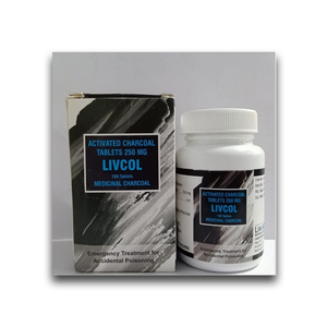 Livehealth Vente en gros Fourniture de soins de santé Meilleure qualité Supplément d'extrait de plantes Livcol 250mg Charbon actif du fabricant - Product Image 1