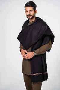 Men Traditional Winter Wool <b>Shawl</b> Soft Warm Breathable 300g Elegant Solid <b>Wrap</b> - Product Image 5