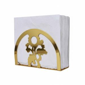 Porte-serviettes en métal vintage finition argent pour la décoration de table à manger à domicile Porte-serviettes faits à la main - Product Image 3