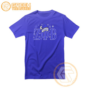 Camiseta Casual de Algodón de Alta Calidad Personalizada al por Mayor de Zeta Phi Beta, Ropa Fina de Hermandad para Mujer, Bordado de Fraternidad - Product Image 4