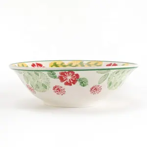 7 inch CE Certificated Durable Porcelain Soup Bowl Serving Bowls Customized Ceramic Porcelain Bowl for Catering Restaurant Hotel