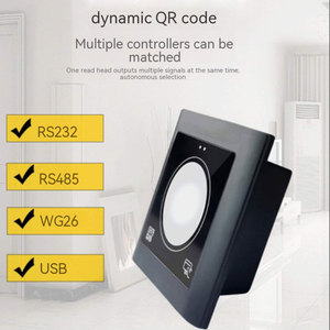 Lecteur de contrôle d'accès RFID <span class=keywords><strong>Code</strong></span> QR dynamique Montage sur panneau 86 mm Double lecture Carte à puce Multi-interface (WG/RS485/RS232/TTL/USB) Hôtels - Product Image 3
