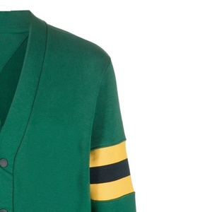 Vente en gros de pull cardigan en tricot brodé décontracté personnalisé pour pull pour unisexe - Product Image 4