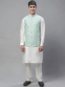 Gilet traditionnel formel d'été respirant sans manches pour hommes, vêtement culturel pour usage extérieur, vente en gros, exportation - Product Image 6