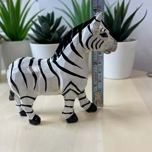 YEEYAYA scultura in legno fatta a mano statua Zebra e figurine di bambù e artigianato in legno per la decorazione della casa scolpito animali selvatici da Zoo - Product Image 4