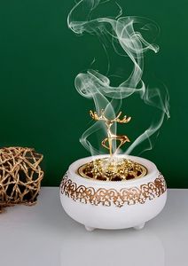 Práctico 2025 nuevo quemador Bakhoor de madreperla de madera Ncense Madhkan quemador árabe Oud quemador para fragancia casera para Ramadán - Product Image 4