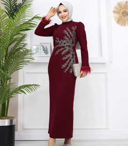 Abaya turque spéciale Eid pour femmes 2026, robe islamique élégante et modeste avec ceinture et design plissé, idéale pour l'Eid et les fêtes - Product Image 5