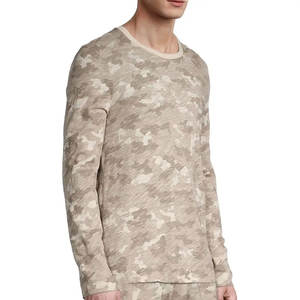 Camisa de Camuflaje Ligera de Manga Larga para Hombre, Cuello Redondo Personalizado, Camisas de Caza para Hombre, Tejido de Punto Duradero, Logotipo Personalizado - Product Image 4