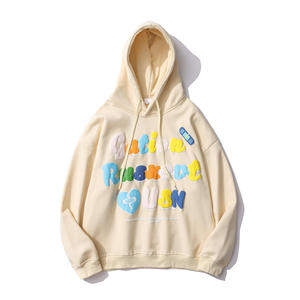 OEM Vente en gros 100% coton Marque Mousse Sérigraphie Plus Size Sweat à capuche pour homme Personnalisé 3D Puff Print Oversized Hoodies - Product Image 4