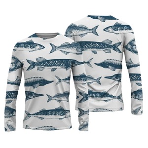 Sublimation complète personnalisée Oem Uv50 + masque de pêche à manches longues avec protection UPF chemises à capuche sweat à capuche de pêche maillot de football à séchage rapide - Product Image 6