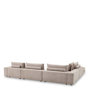 Nuoro Greige Lounge Club <b>Sofa</b> Durable Fabric <b>for</b> Comfort and Style - Product Image 6