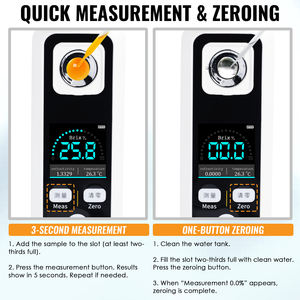Refractómetro Digital Brix de nuevo diseño de moda con medidor de contenido de azúcar recargable ATC 0-32% IPX6 resistente al agua para jugo - Product Image 5