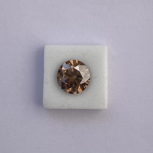 Diamante Suelto de 1/2 Quilate, Color Champán Marrón Natural, Corte Brillante, Certificado IGI, Joyería Fina de Lujo AAA - Product Image 3