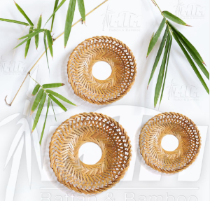 Natural Woven Bamboo <b>Trivet</b> of Many Sizes Effectively Prevent Heat, Suitable for Pots, Pans and Hot Plates - Product Image 3