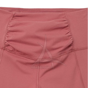 Mallas deportivas personalizadas para mujer-Cintura elástica de alta calidad Sólido Transpirable Ligero Spandex/Poliéster Tamaño de color personalizado - Product Image 6