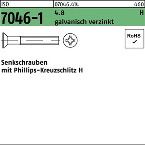 สกรูหัวจม ISO 7046-1 PH M5x30-H 4.8 1000 ตัว - Product Image 1