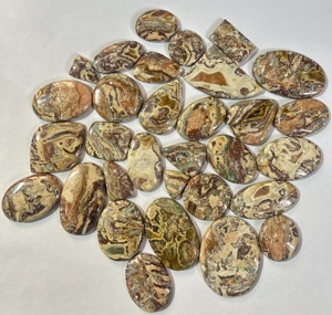 เมล็ดกาแฟธรรมชาติเกรด AAA พลอยแจสเปอร์ผิวเรียบ Cabochon อัญมณีหลวมที่ออกแบบได้เองขนาดน่าทึ่งสำหรับการทำเครื่องประดับ - Product Image 3