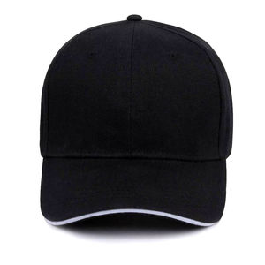 Gorra de béisbol de algodón negra de 6 paneles Vintage, sombrero de papá en blanco Unisex con logotipo bordado personalizado, nuevos sombreros de algodón clásicos lisos - Product Image 5