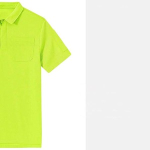 Polyester/coton de haute qualité 220 g/m² OEM personnalisé, t-shirt pour hommes en taille plus, jersey, poches poitrine, manches courtes, style streetwear - Product Image 2