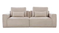 ORRIS LIVING Wohnzimmer-Möbelset Komfortables Polstersofa mit Kissenrücken und Geraden Armlehnen Luxus-Apartment-Villa