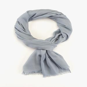 Bufanda de Cachemira de moda de invierno larga pura 100% para hombres y mujeres, accesorios elegantes y cálidos, patrón impreso de logotipo personalizado de colores puros - Product Image 5