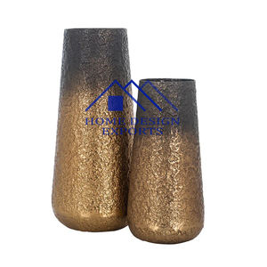 Ensemble de 2 vases à fleurs de décoration de table pour la maison Vases à fleurs plaqués or au design unique pour la décoration de mariage - Product Image 6