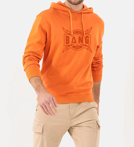 เสื้อฮู้ดดี้ผู้ชายไซส์ใหญ่ สีพื้น ผ้าคอตตอนเจอร์ซีย์ สวมใส่สบายสำหรับฤดูหนาว ทรงหลวม ระบายอากาศได้ดี มีกระเป๋า - Product Image 2