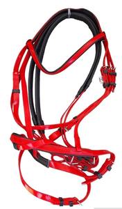 Brida de caballo acolchada Comfort Band Brida de caballo con color negro clásico Brida de caballo ajustable acolchada de PVC de alta calidad - Product Image 4