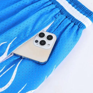 Shorts de basket-ball personnalisés pour hommes, imprimés par sublimation, en mesh respirant, pour entraînement sportif et gym - Product Image 3