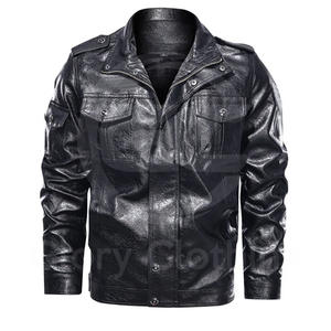 Chaqueta de Cuero para Hombre a la Moda 2025, Talla Adulto, Diseño Sólido Disponible a un Precio Razonable, Chaquetas para Hombre - Product Image 4