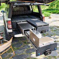 Module de camping pour benne de pick-up avec cuisine coulissante pour Ford F150, benne de 6,5 pieds, avec évier en acier inoxydable et robinet pliable