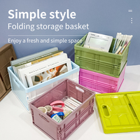 Conteneur de rangement empilable de grande taille pour la maison, OEM ODM, boîte de rangement pliable durable, caisse pliable en plastique