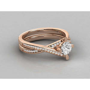 Anillo Solitario de Oro de 14K para Mujer con Diamante Cultivado en Laboratorio - Product Image 2