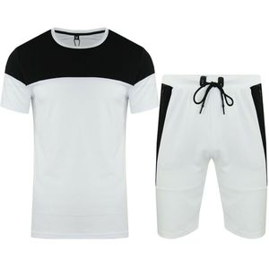 2025 Summer Casual <b>Twin</b> <b>Sets</b> for Men New Design Short Sleeve T Shirt Shorts Breathable Knitted Fabric High Quality Sport Style - Product Image 3