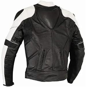 Veste de moto d'hiver en cuir de mouton Soft Shell High Street Style avec col montant Veste de moto en toile imperméable - Product Image 6