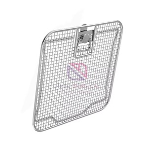 Perforated Side <b>Basket</b> with Wire Base & Lid for Surgical Instruments | Sterilization and <b>Storage</b> Solution - Product Image 4