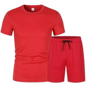 <b>Top</b> Selling <b>Men's</b> T-shirts <b>Shorts</b> <b>Sets</b> Sweat Gym Plain Oversize <b>Shorts</b> <b>and</b> Shirt <b>Set</b> for <b>Men</b> - Product Image 2