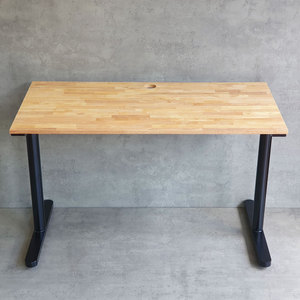 Escritorio Moderno de Madera de Caucho TIO HBTO002 de 120x60cm con Patas de Hierro, Muebles de Oficina Contemporáneos para Dormitorio, Sistema de Montaje - Product Image 5