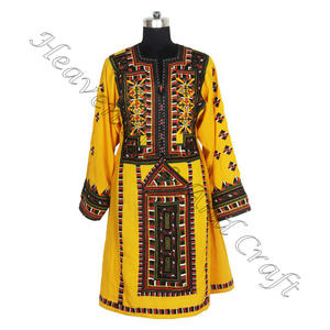 Real Kuchi Vintage Banjara bohemio túnica Top BDR028 colección de Vintage bordado a mano BANJARA Balochi vestido Banjara étnico - Product Image 5