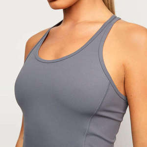 Haute qualité séchage rapide personnalisé Gym Fitness débardeurs personnalisé entraînement femmes respirant sport Yoga sans manches débardeur - Product Image 6