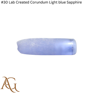 # 30 bolas de zafiro azul claro de corindón cultivado en laboratorio, gemas sintéticas creadas por fusión de llama, lapidarias simuladas para corte. - Product Image 2