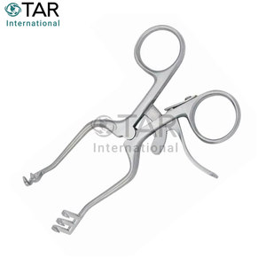 Retractores Weitlaner de alto grado Beckman Instrumentos médicos veterinarios quirúrgicos Retractor de acero inoxidable con retención automática - Product Image 4