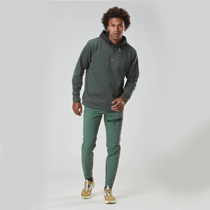Vente en gros 2023 arrivage de pulls à capuche lourds couleur anthracite pour hommes avec logo personnalisé à vendre sweats à capuche pour hommes - Product Image 5