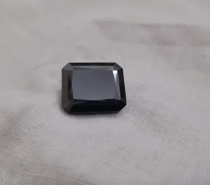 Diamant Moissanite en forme d'émeraude noire excellente coupe pour pendentif Moissanite et bijoux personnalisés bijoux HipHop - Product Image 4