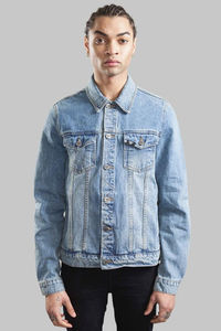 2026 OEM High Quality Long Sleeves <b>Denim</b> <b>Jacket</b> MenWholesale Button up <b>Denim</b> <b>Jacket</b> <b>Men</b> with Custom Embroidery <b>Jacket</b> <b>for</b> man - Product Image 6