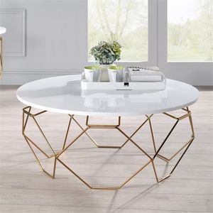 Mesa de té con tapa de mármol, mesa de centro de lujo ligera, sala de estar moderna para mesa de centro, cafetería, apartamento, el mejor diseño de venta - Product Image 4