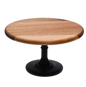 Venta caliente soporte de pastel de madera natural que sirve exhibición de cupcakes para boda hogar hotel restaurante fiesta de cumpleaños decoración de eventos - Product Image 3