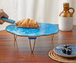 Support à gâteau en résine fait à la main support à gâteau de mariage en outils de gros pour une présentation parfaite du gâteau par HF CRAFTS - Product Image 6